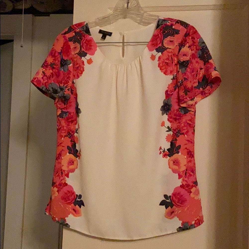EUC Talbots floral blouse